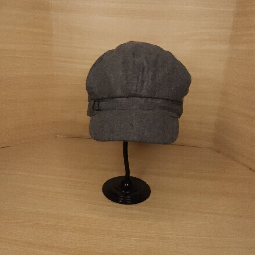 Newsboy Grey Wool Blend Hat Cap